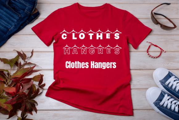 Clothes Hangers Font PNG with transparent background - Preview 4
