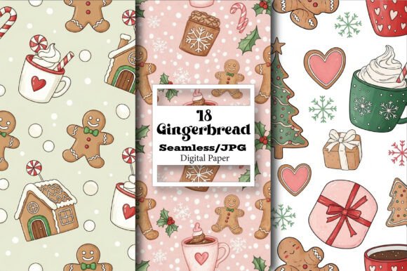 Gingerbread Seamless Pattern Graphic by Vintage · Creative Fabrica