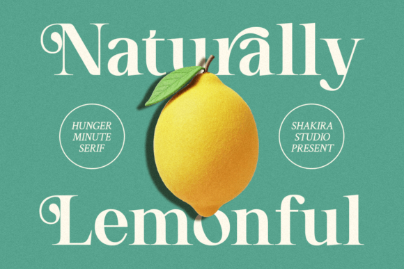 Hunger Minute Font PNG with transparent background - Preview 3