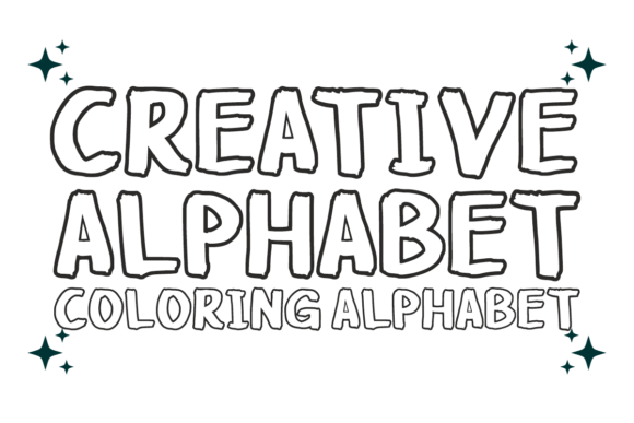 Junior Outline Font PNG with transparent background - Preview 1