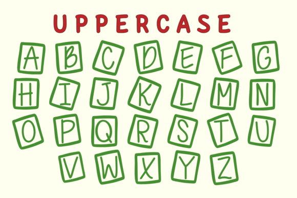 Kwanzaa Festive Font PNG with transparent background - Preview 1