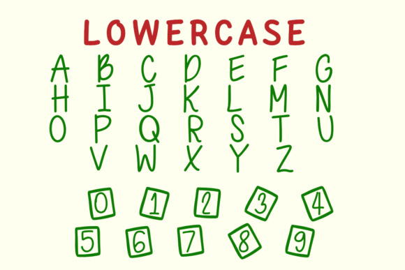 Kwanzaa Festive Font PNG with transparent background - Preview 2