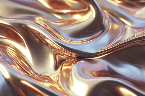 Metallic Gold and Silver Reflective Texture