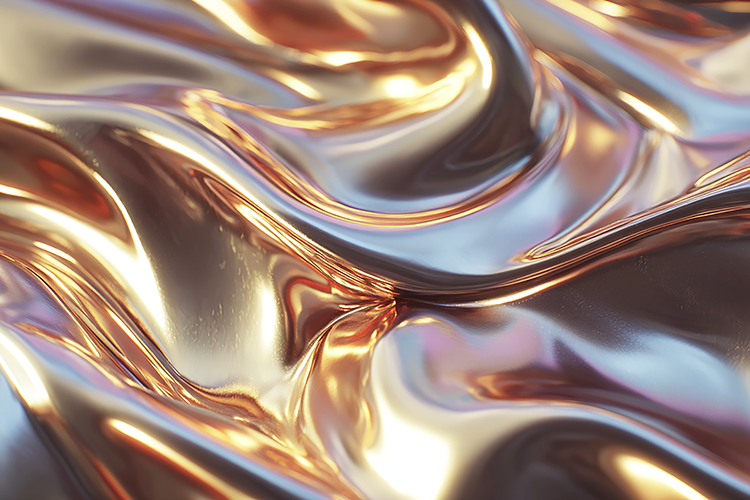 Metallic Gold and Silver Reflective Texture