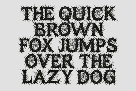 Ruins Dark Font PNG with transparent background - Preview 2