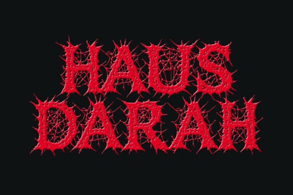 Ruins Dark Font PNG with transparent background - Preview 3