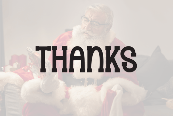 Santa Chubby Font PNG with transparent background - Preview 6