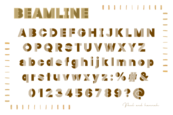 Beamline Font - Preview 2