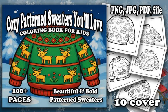 Cute Patterned Sweaters Coloring Fun