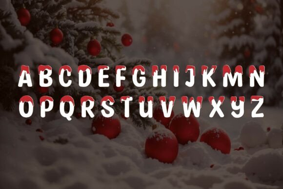 Frozen Christ Font PNG with transparent background - Preview 1