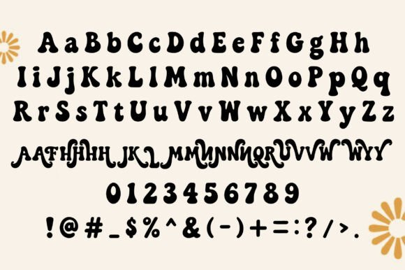 Funky Groove Font PNG with transparent background - Preview 3
