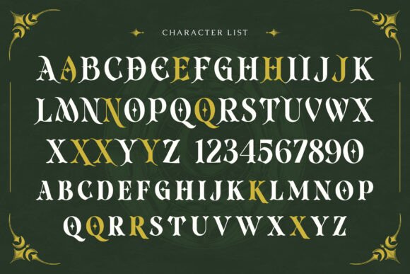Monarch Realm Font PNG with transparent background - Preview 1