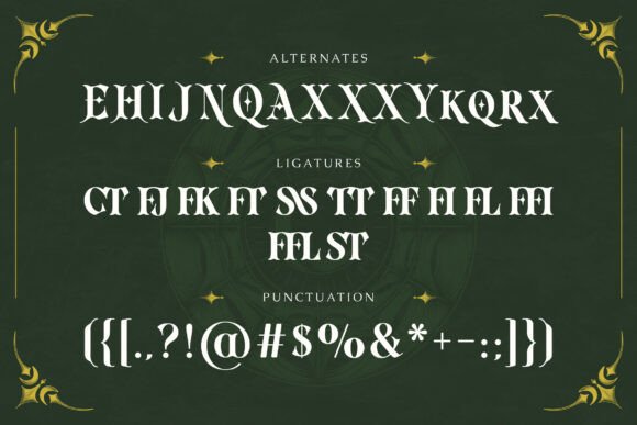 Monarch Realm Font PNG with transparent background - Preview 2