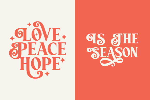 More Christmas Font PNG with transparent background - Preview 5