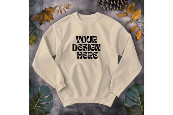 Natural Sweatshirt Model Mockup Bella_9