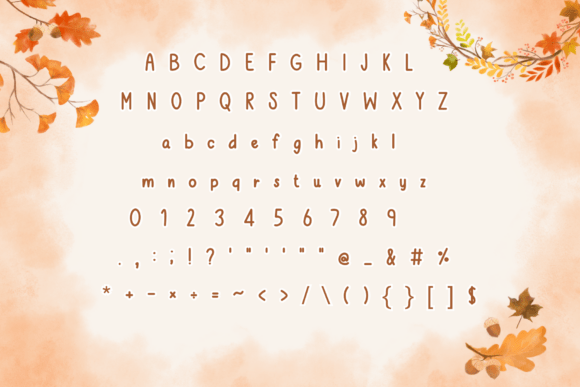Autumn Leaves Font - Preview 1