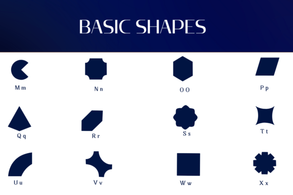 Basic Shapes Font - Preview 2