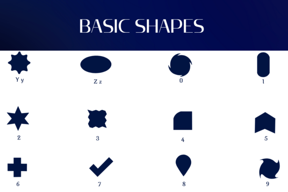 Basic Shapes Font - Preview 3