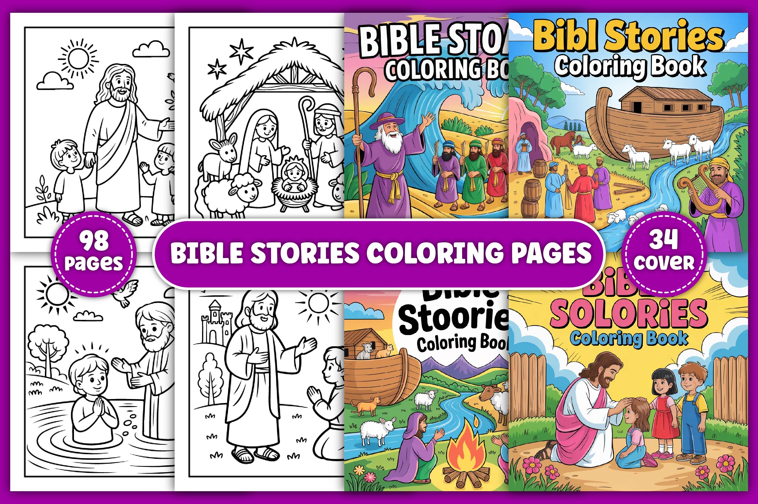 Bible Stories Coloring Pages