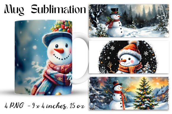 Christmas Mug Wrap Sublimation PNG