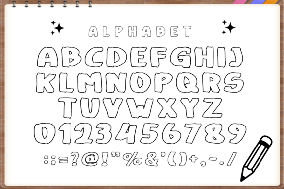 Comic Outline Font - Preview 3