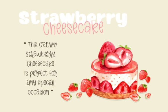 Creamy Milkshake Font - Preview 3
