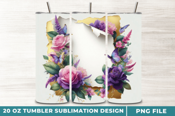 Custom Name Purple Rose Tumbler Wrap Png Graphics