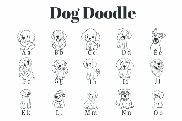 Dog Doodle Font - Preview 1
