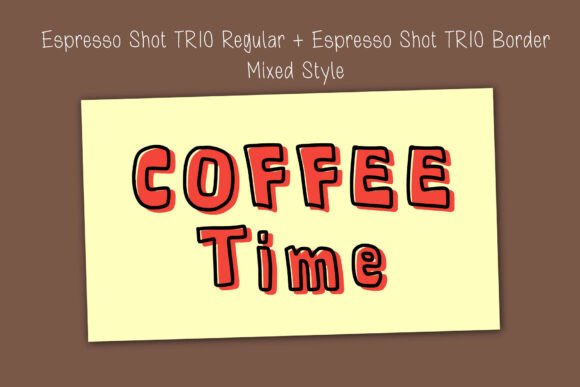 Espresso Shot Trio Font - Preview 5