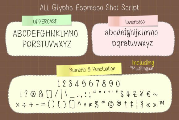 Espresso Shot Trio Font - Preview 6