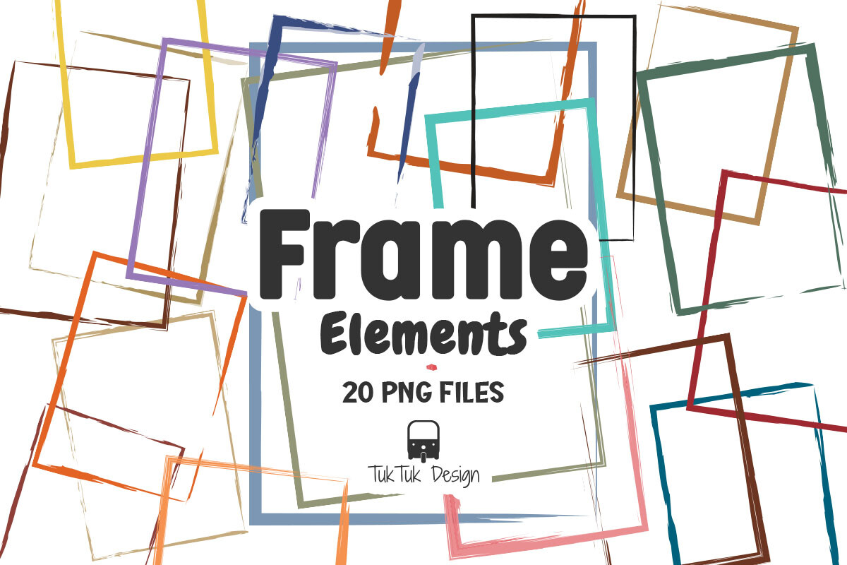 Frame, Grunge Texture Border Element PNG