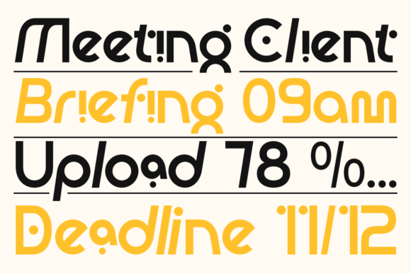 Gisgax Font - Preview 2