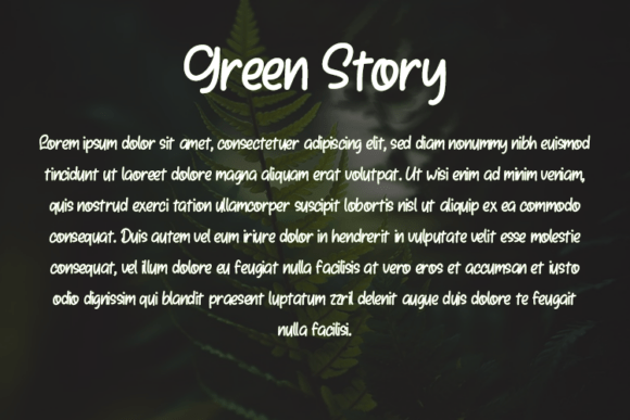 Green Story Font - Preview 2
