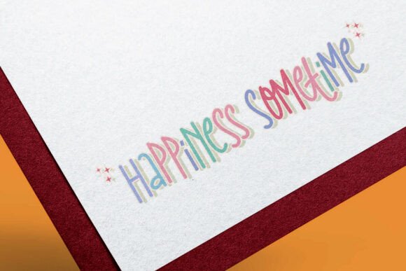 Happiness Sometime Font - Preview 2