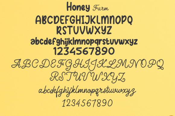 Honey Farm Font PNG with transparent background - Preview 6