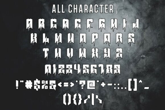 Kaminari Font PNG with transparent background - Preview 5