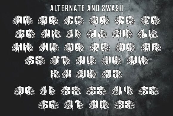 Kaminari Font PNG with transparent background - Preview 6