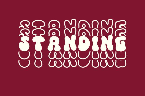 Meltipop Stacked Font PNG with transparent background - Preview 1