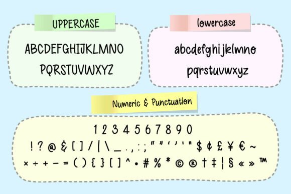 Milky Sky Font PNG with transparent background - Preview 6