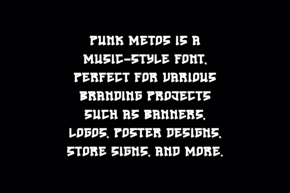 Punk Metos Font PNG with transparent background - Preview 4