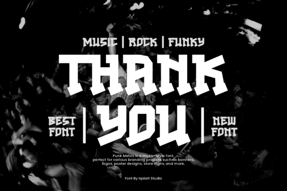 Punk Metos Font PNG with transparent background - Preview 6