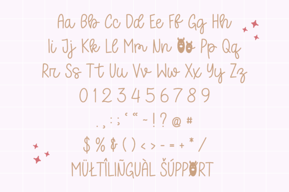 Reindeer Hollow Font PNG with transparent background - Preview 4