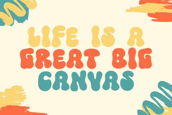 Retro Glow Font PNG with transparent background - Preview 2