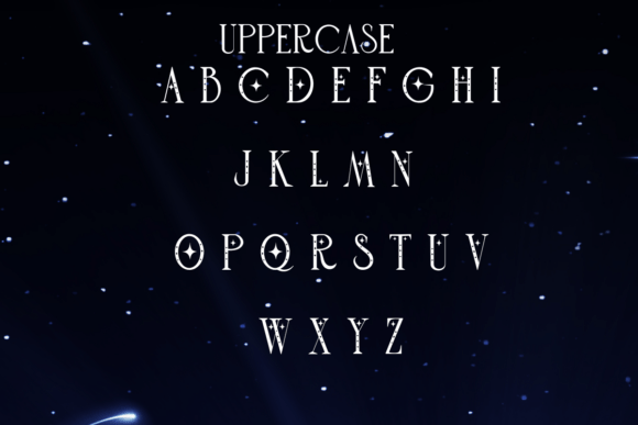 Romantic Moon Font PNG with transparent background - Preview 2
