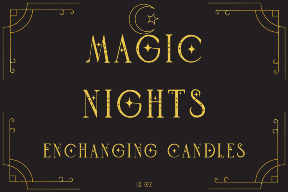 Romantic Moon Font PNG with transparent background - Preview 6