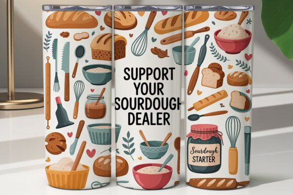 Sourdough Baker 20oz Tumbler Wrap