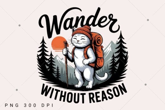 Wander without reason PNG,Adventure Cat
