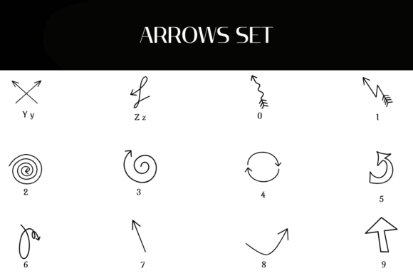 Arrows Set Font - Preview 3