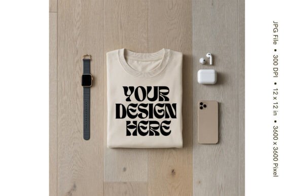 Boho T-shirt Mockup Blank Bella Canvas