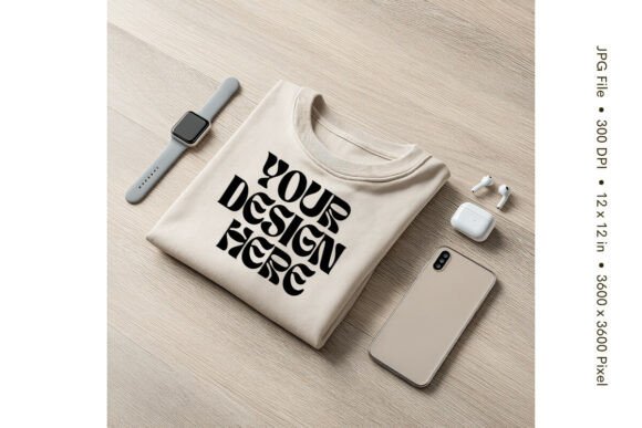 Boho T-shirt Mockup Blank Bella Canvas